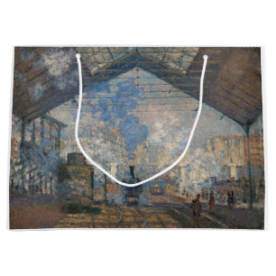 Claude Monet - Blick auf den Bahnhof Saint-Lazare Große Geschenktüte