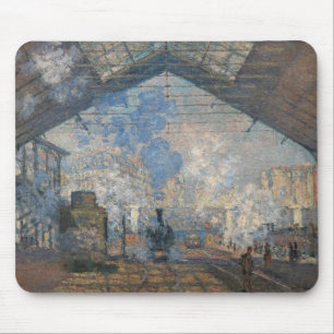 Claude Monet - Blick auf den Bahnhof Saint-Lazare Mousepad