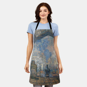 Claude Monet - Blick auf den Bahnhof Saint-Lazare Schürze