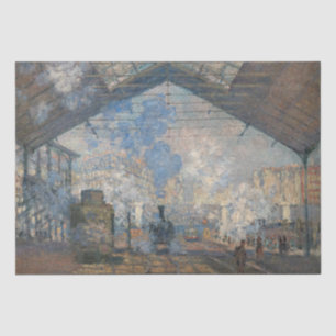 Claude Monet - Blick auf den Bahnhof Saint-Lazare Seidenpapier