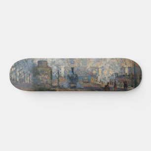 Claude Monet - Blick auf den Bahnhof Saint-Lazare Skateboard