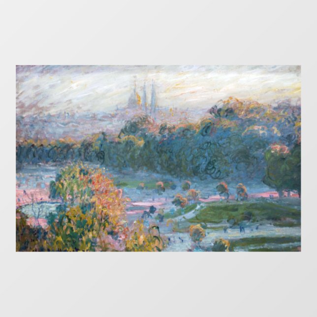 Claude Monet - Blick auf die Tuilerien, Studie Fensteraufkleber (Blatt)