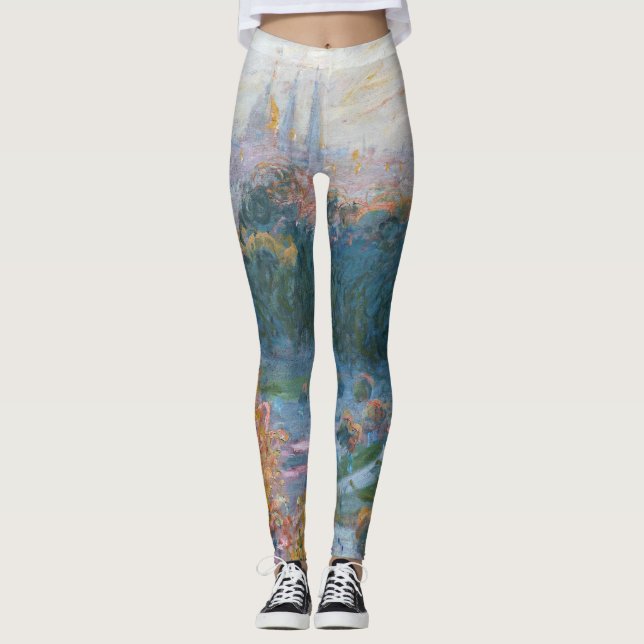 Claude Monet - Blick auf die Tuilerien, Studie Leggings (Vorderseite)