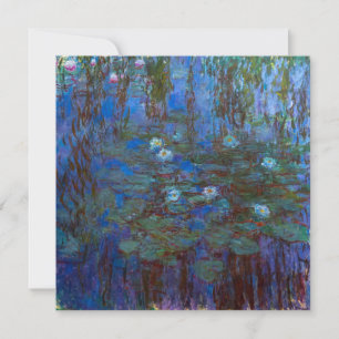 Claude Monet - Blue Water Lilies Dankeskarte