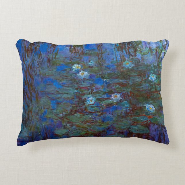 Claude Monet - Blue Water Lilies Dekokissen (Vorderseite)
