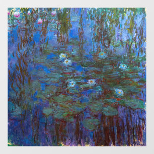 Claude Monet - Blue Water Lilies Fensteraufkleber