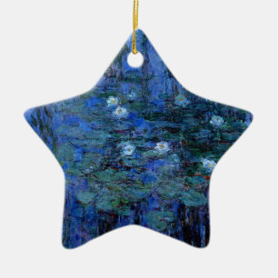 Claude Monet Blue Water Lilies Keramikornament