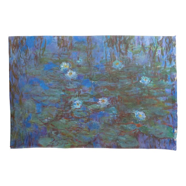 Claude Monet - Blue Water Lilies Kissenbezug (Vorderseite)