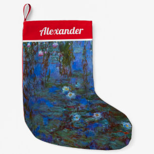 Claude Monet - Blue Water Lilies Kleiner Weihnachtsstrumpf