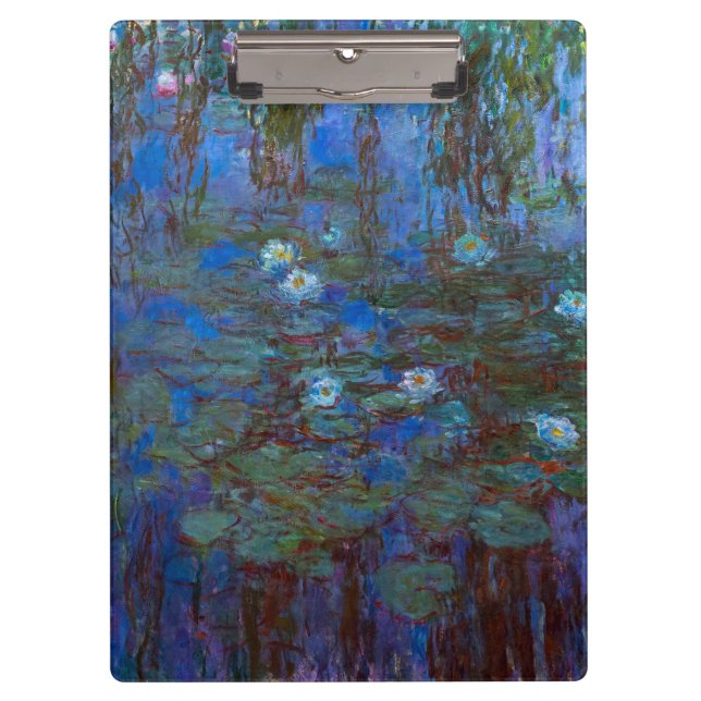 Claude Monet - Blue Water Lilies Klemmbrett (Vorderseite)