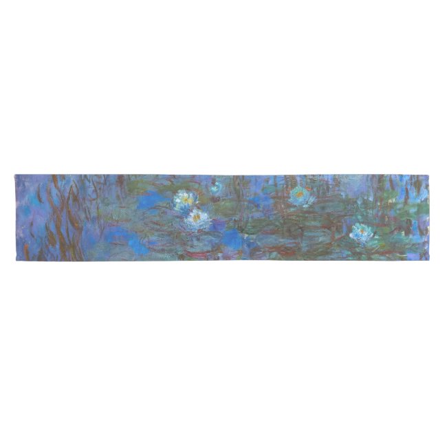 Claude Monet - Blue Water Lilies Kurzer Tischläufer (Horizontal)