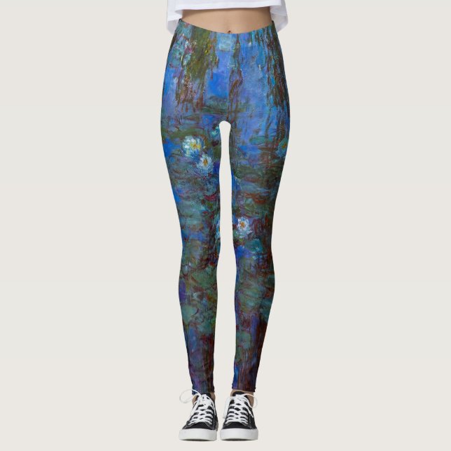Claude Monet - Blue Water Lilies Leggings (Vorderseite)