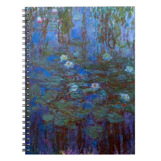 Claude Monet - Blue Water Lilies Notizblock (Vorderseite)