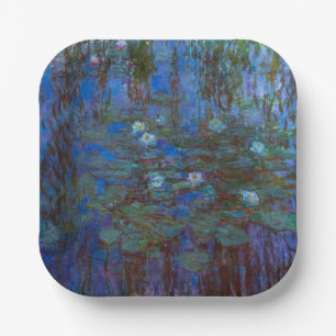 Claude Monet - Blue Water Lilies Pappteller