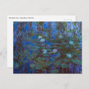 Claude Monet - Blue Water Lilies Postkarte