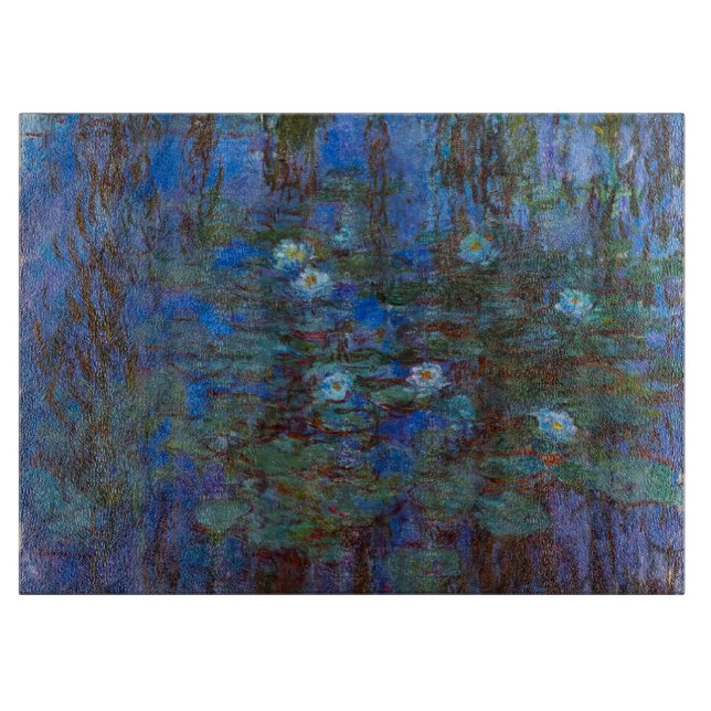 Claude Monet - Blue Water Lilies Schneidebrett (Vorderseite)