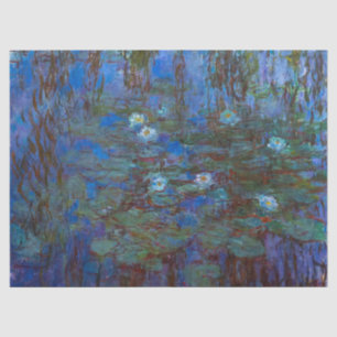 Claude Monet - Blue Water Lilies Seidenpapier