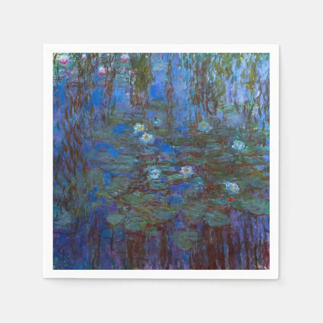 Claude Monet - Blue Water Lilies Serviette (Vorderseite)