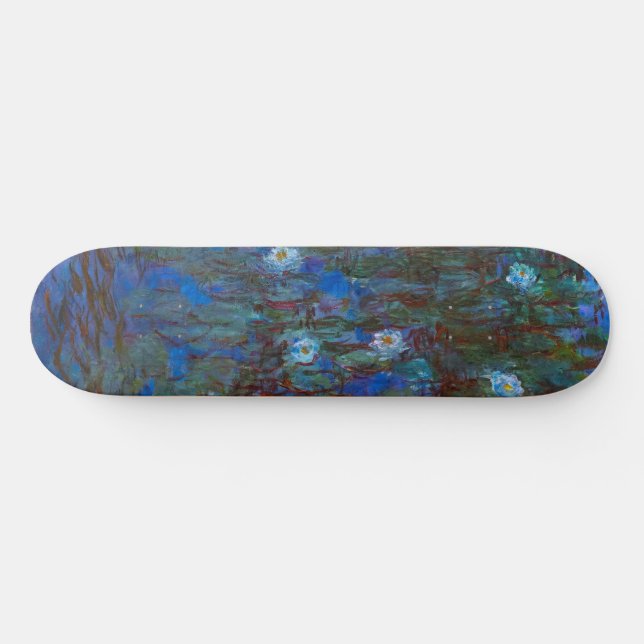 Claude Monet - Blue Water Lilies Skateboard (Horizontal)