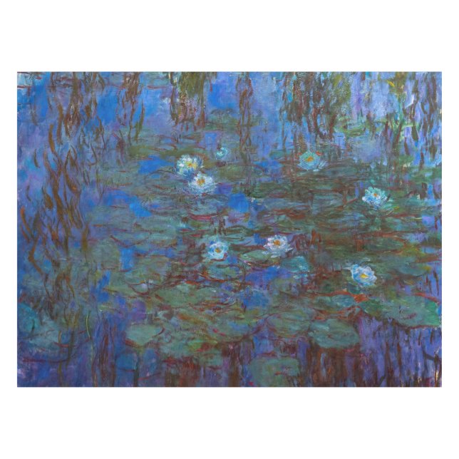 Claude Monet - Blue Water Lilies Tischdecke (Vorderseite (Horizontal))