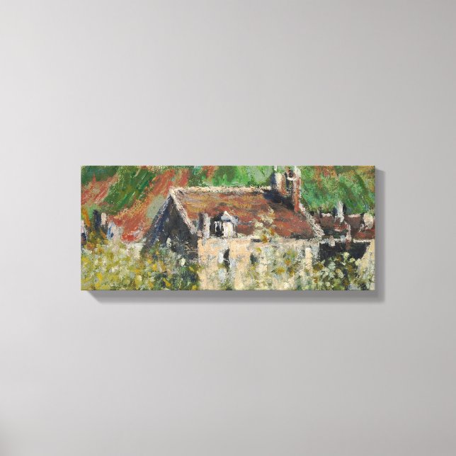 Claude Monet - Blühende Pflaumenbäume Leinwanddruck (Vorderseite)