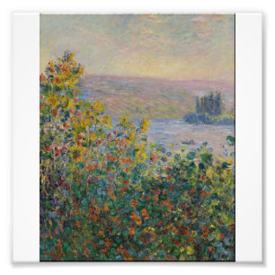 Claude Monet - Blume Beds at Vetheuil Fotodruck