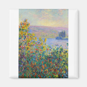 Claude Monet Blume Beds bei Vetheuil Magnet