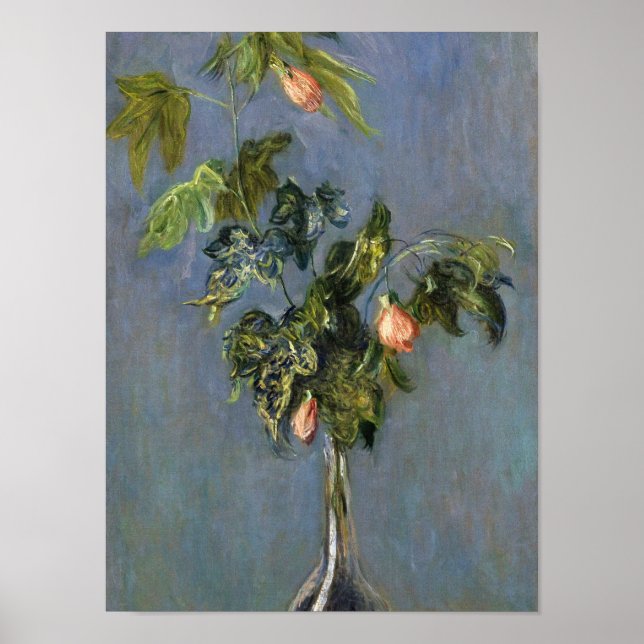Claude Monet - Blume in einer Vase Poster (Vorne)