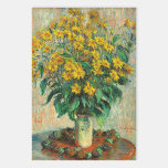 Claude Monet - Blume zu Jerusalem Artichoke Geschenkpapier Set<br><div class="desc">Blume Jerusalem Artichoke - Claude Monet,  Öl auf Leinwand,  1880</div>