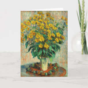 Claude Monet - Blume zu Jerusalem Artichoke Karte