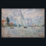 Claude Monet - Boats Regatta bei Argenteuil Seidenpapier<br><div class="desc">Die Regatta der Boote in Argenteuil / Regate a Argenteuil - Claude Monet,  Oil on Leinwand,  1874</div>