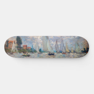 Claude Monet - Boats Regatta bei Argenteuil Skateboard