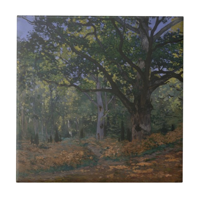 Claude Monet | Bodmer Eiche, Fontainebleau Fores Fliese (Vorderseite)