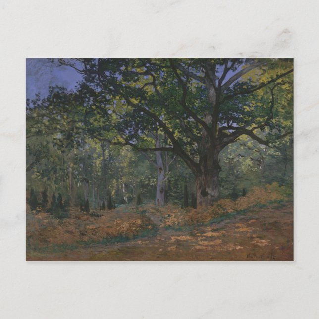 Claude Monet | Bodmer Eiche, Fontainebleau Fores Postkarte (Vorderseite)