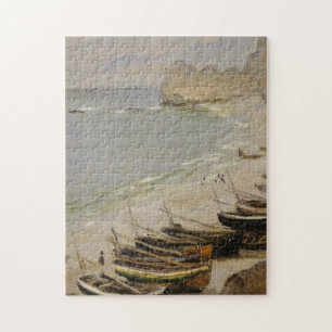 Claude Monet - Boot am Strand bei Etretat Puzzle