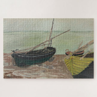 Claude Monet Boote am Strand von Étretat Puzzle