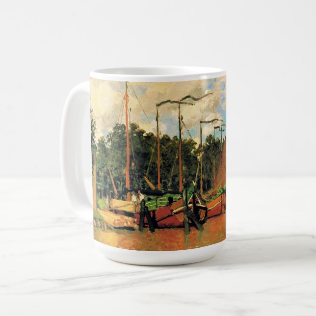Claude Monet, Boote in Zaandam, Kaffeetasse (Vorderseite Links)