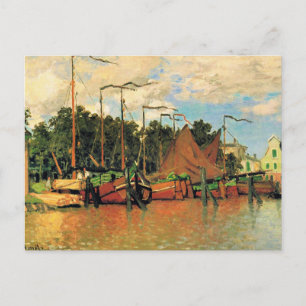 Claude Monet, Boote in Zaandam, Postkarte