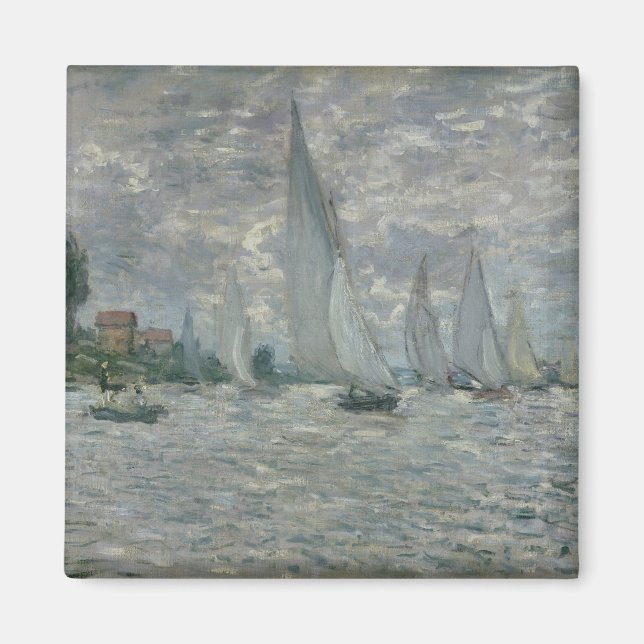 Claude Monet | Boote oder Regatta in Argenteuil Magnet (Vorne)