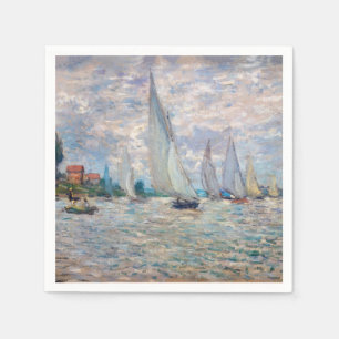 Claude Monet - Boote Regatta in Argenteuil Serviette