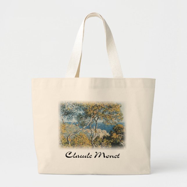 Claude Monet - Bordighera Jumbo Stoffbeutel (Vorne)