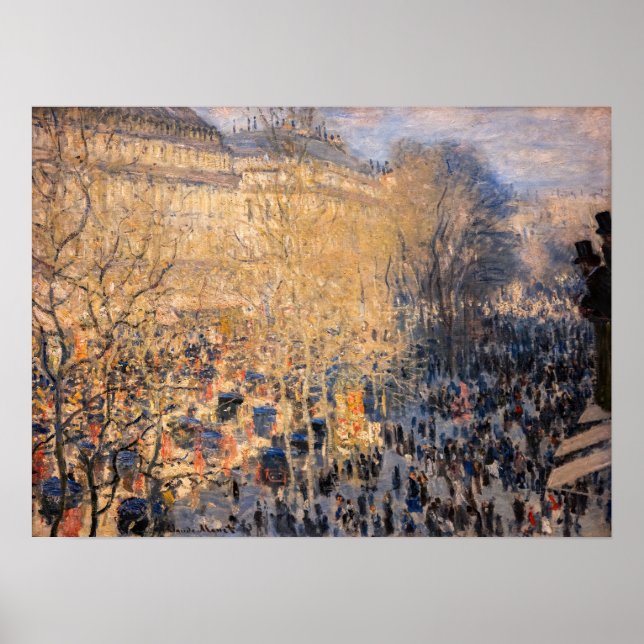 Claude Monet - Boulevard des Capucines in Paris Poster (Vorne)