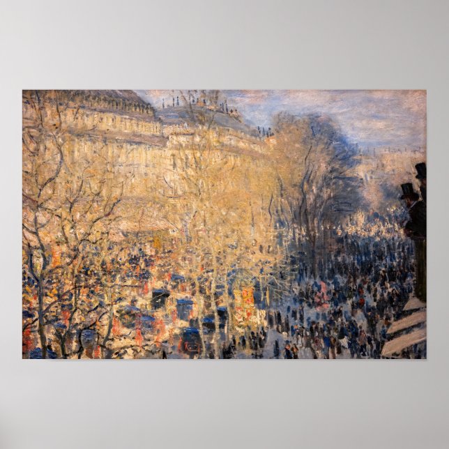 Claude Monet - Boulevard des Capucines in Paris Poster (Vorne)
