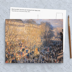 Claude Monet - Boulevard des Capucines in Paris Postkarte