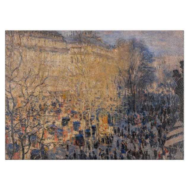 Claude Monet - Boulevard des Capucines in Paris Schneidebrett (Vorderseite)