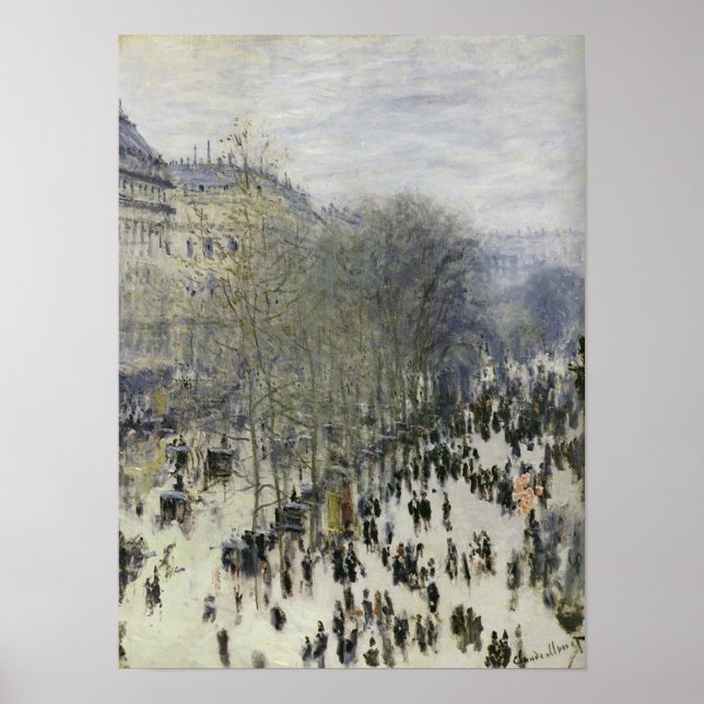 Claude Monet - Boulevard des Capucines Poster (Vorne)