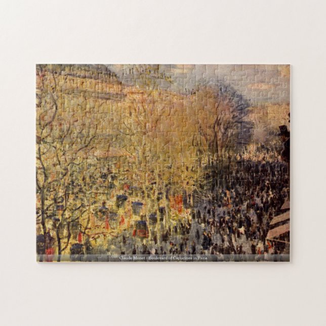 Claude Monet - Boulevard von Capucines in Paris Puzzle (Horizontal)