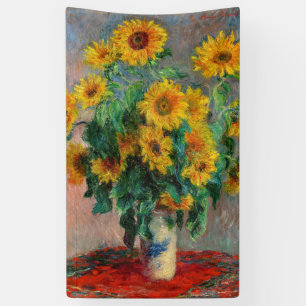 Claude Monet - Bouquet der Sonnenblumen Banner