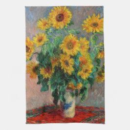 Claude Monet - Bouquet der Sonnenblumen Geschirrtuch