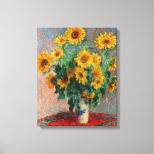 Claude Monet - Bouquet der Sonnenblumen Leinwanddruck